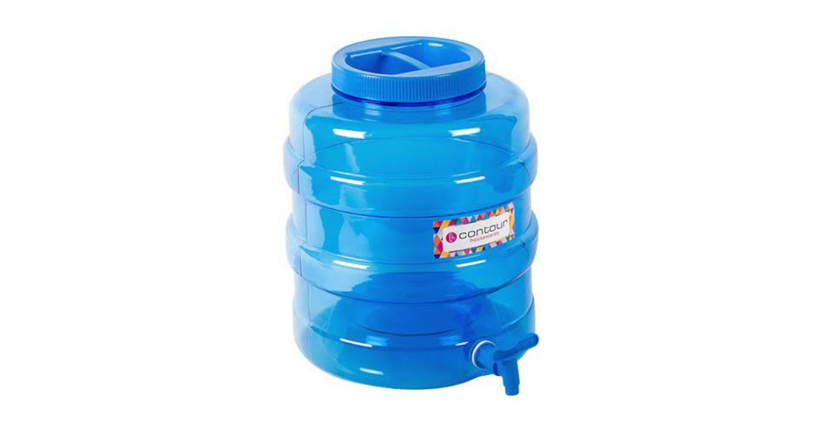 20 Litre Transparent Blue Water Canister