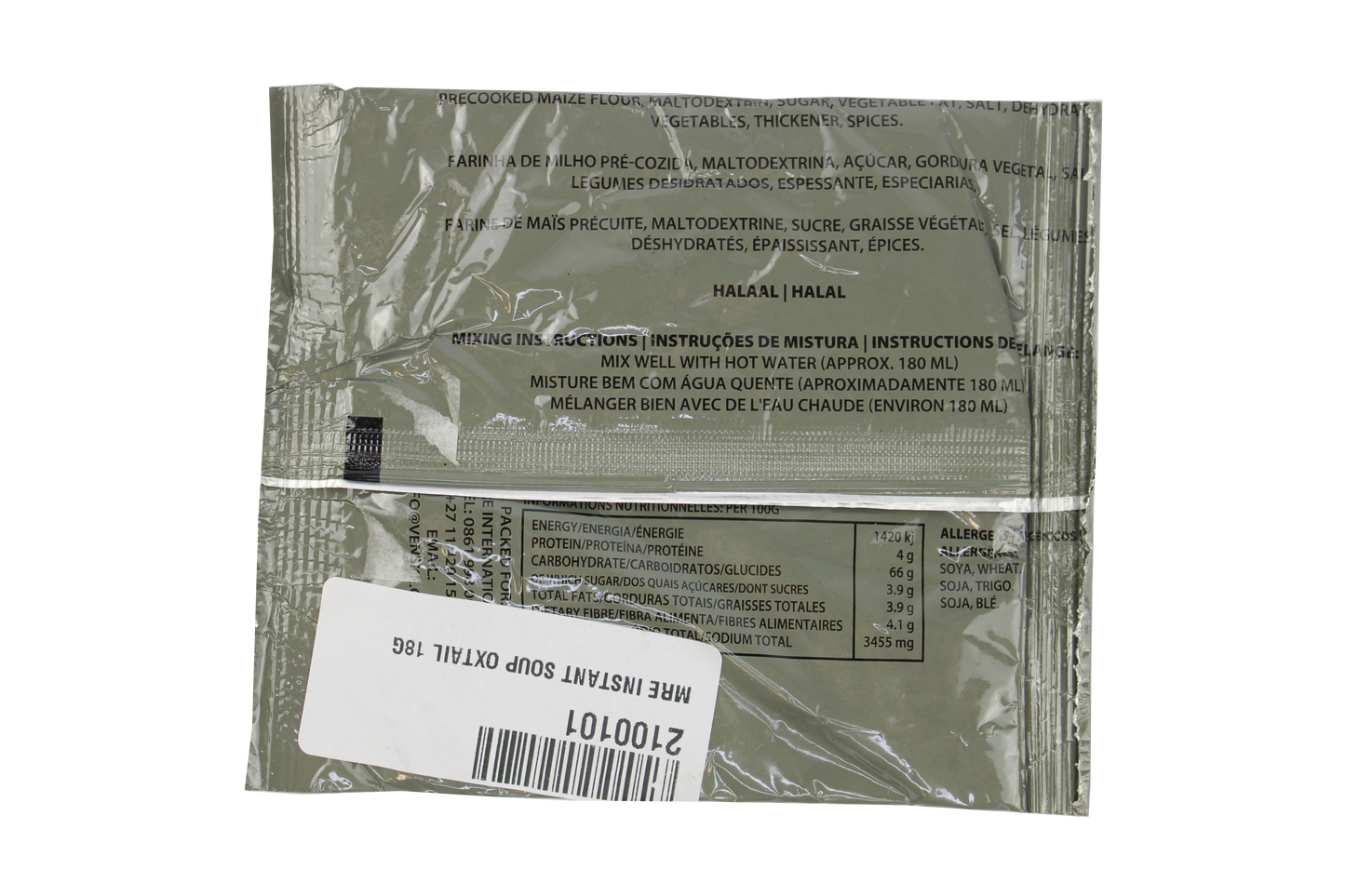 MRE Instant Soup Oxtail 18G