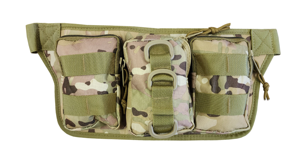 Tactical Waist Bag 3 Compartment (Various Colours)