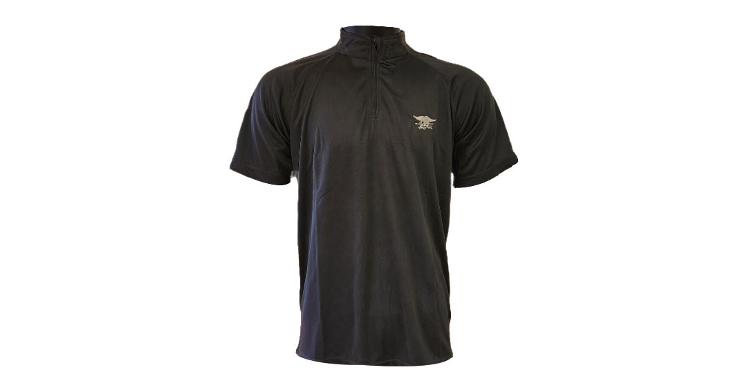 Black Polyester Golf Shirt