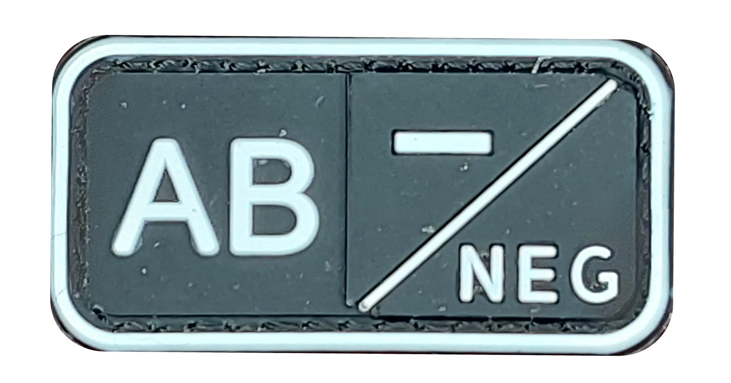 Blood Group AB Negative Patch - NEW