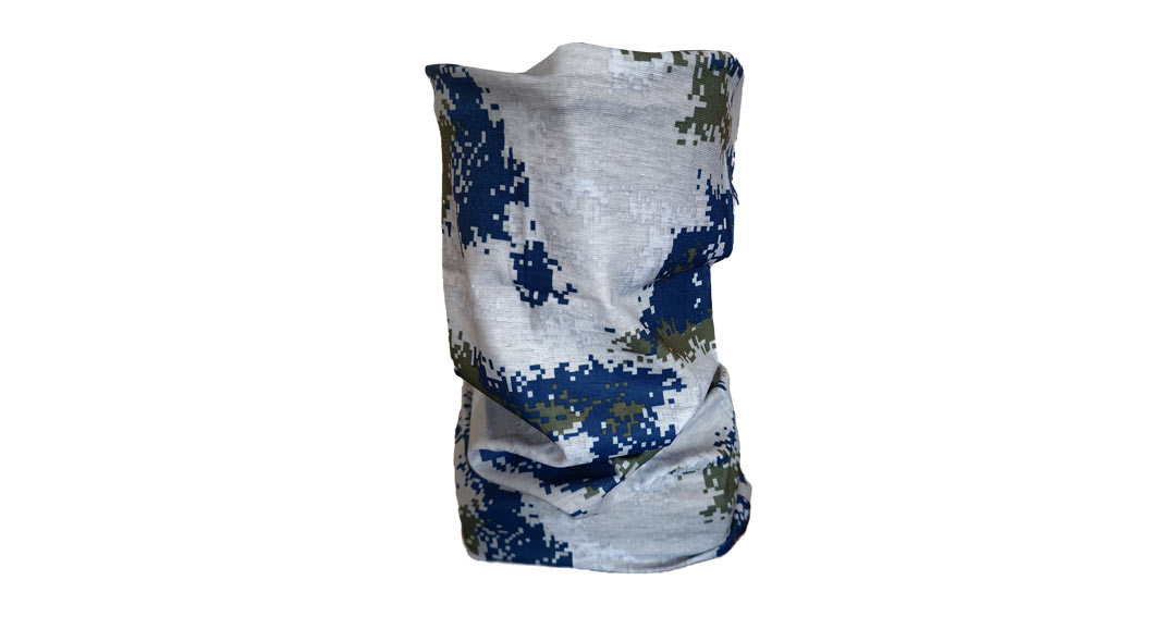 Digital Grey, Blue and Green Camo Buff