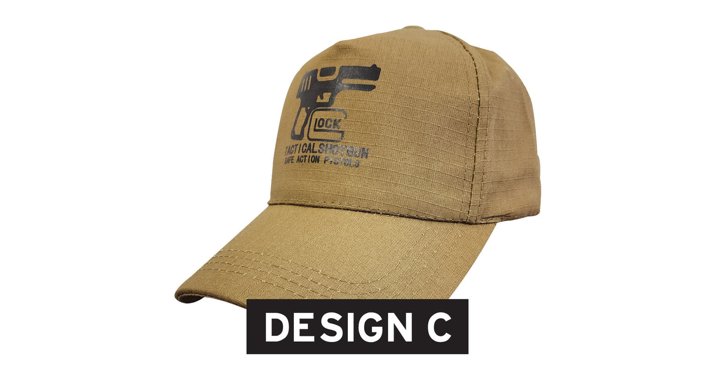 Glock Cap Khaki (Various Designs)