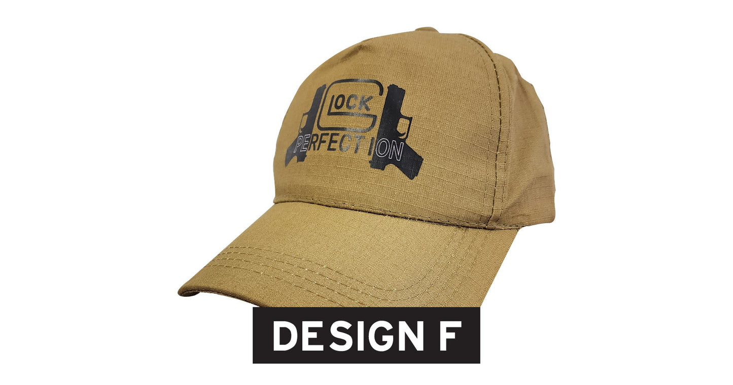 Glock Cap Khaki (Various Designs)