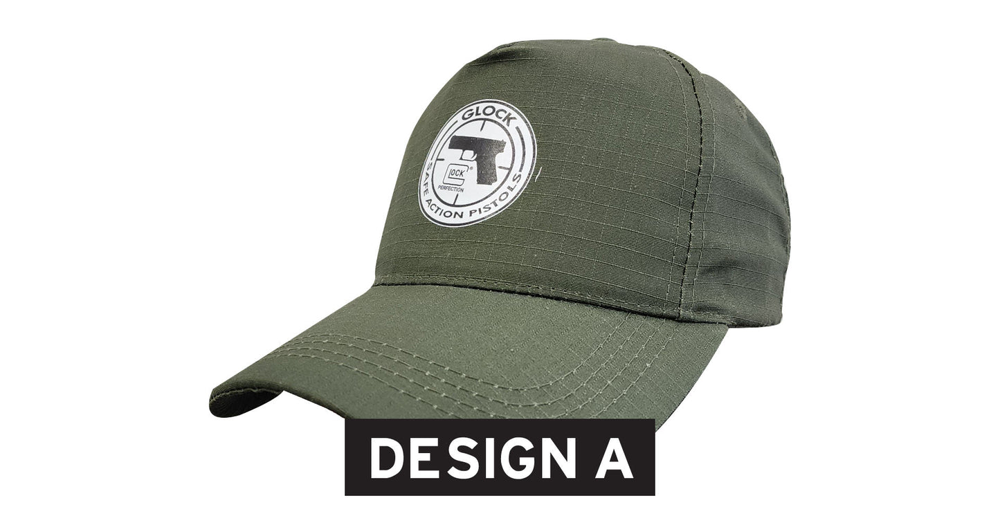 Glock Cap Olive Green (Various Designs)