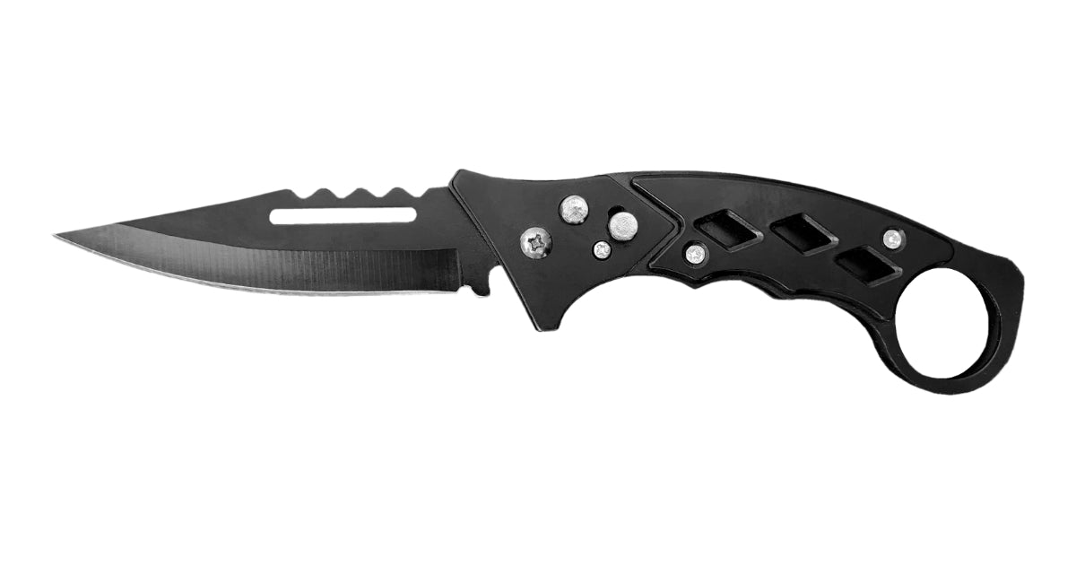 Black Navaja Pocket Knife (8cm Blade)