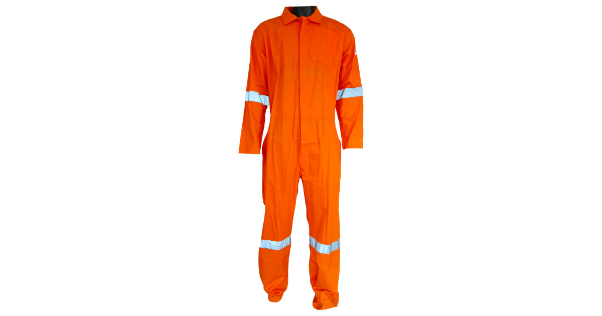 Overall 1 Piece Orange With Silver Reflector image 1