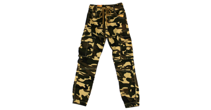 Black & Beige Camo Cargo Trouser (Kids)