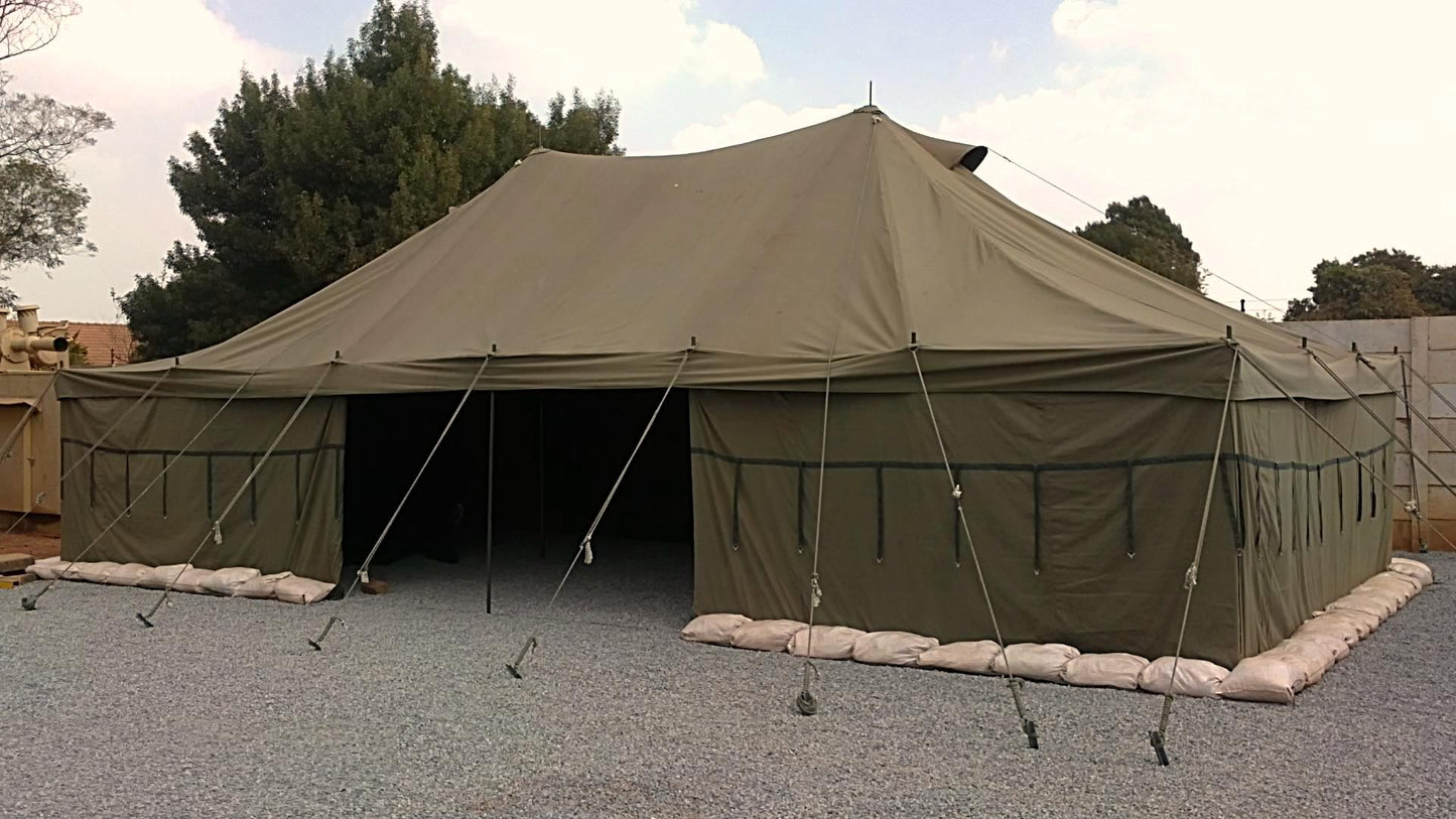 Reconditioned Olive Green Tent (5m x 10m)