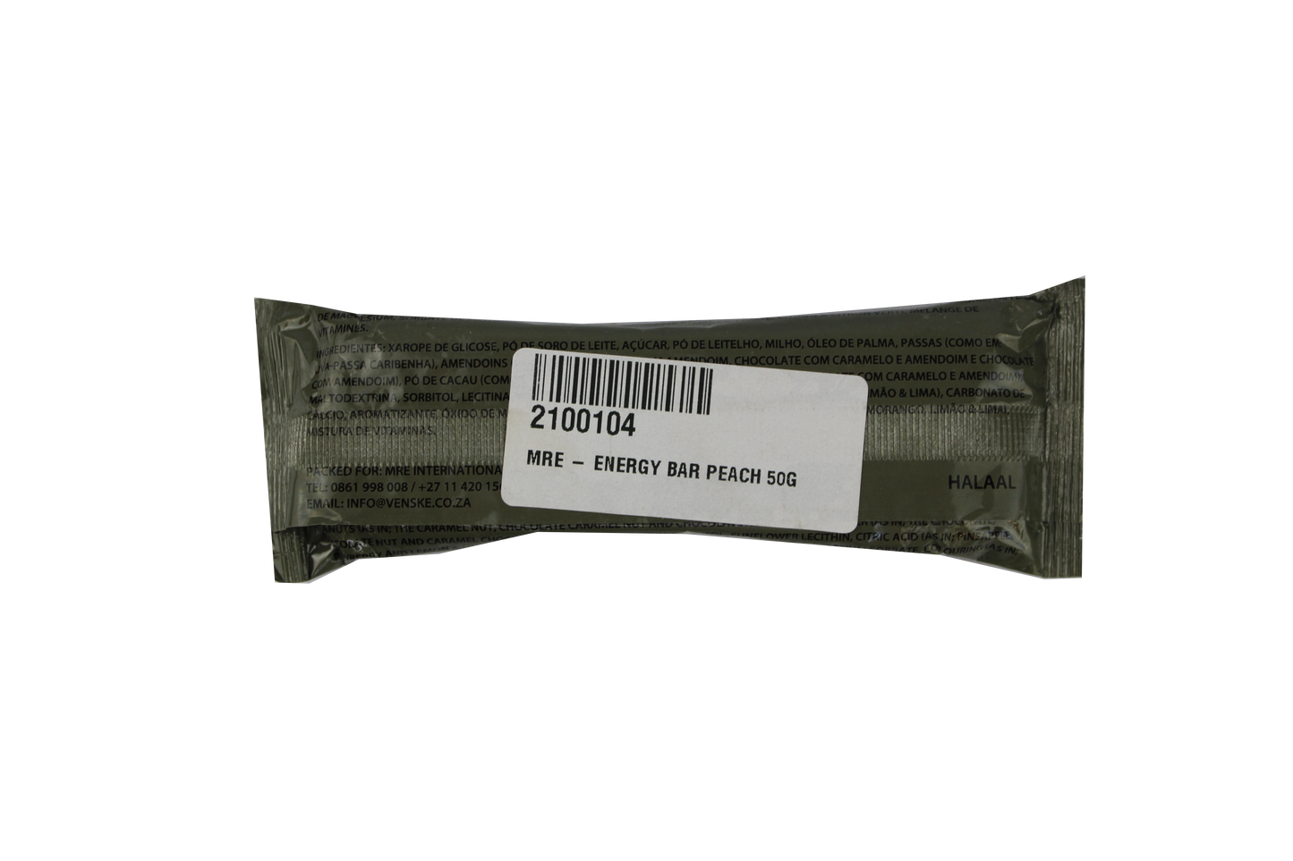 MRE Energy Bar Peach 50G