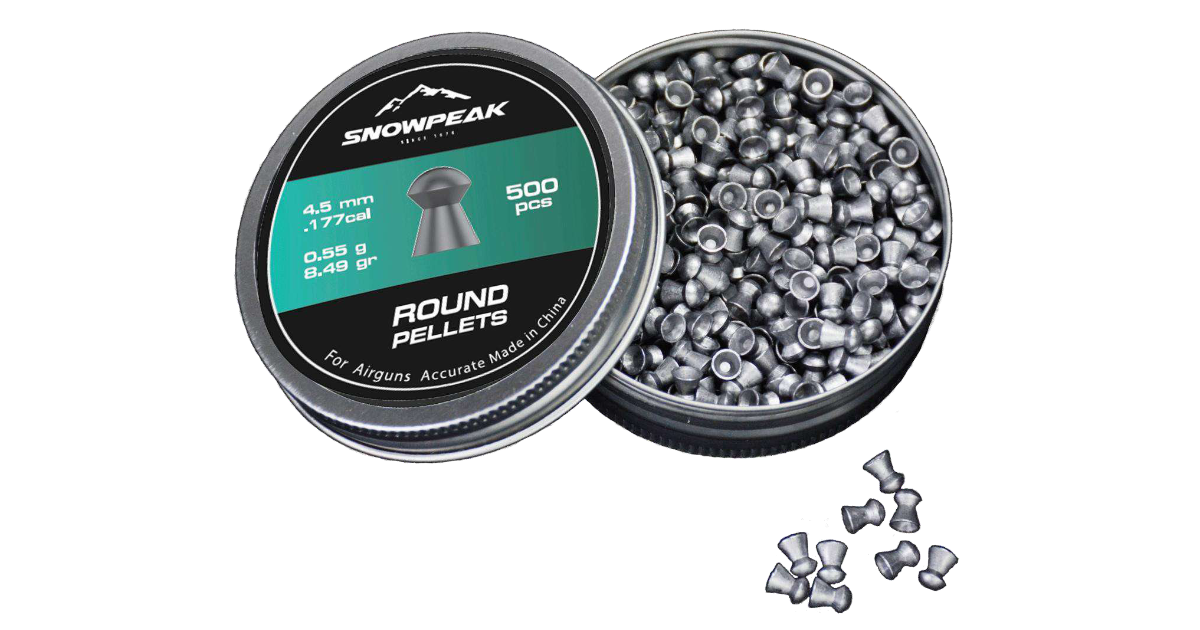 Snowpeak Round Pellet – 500pcs (4.5mm)