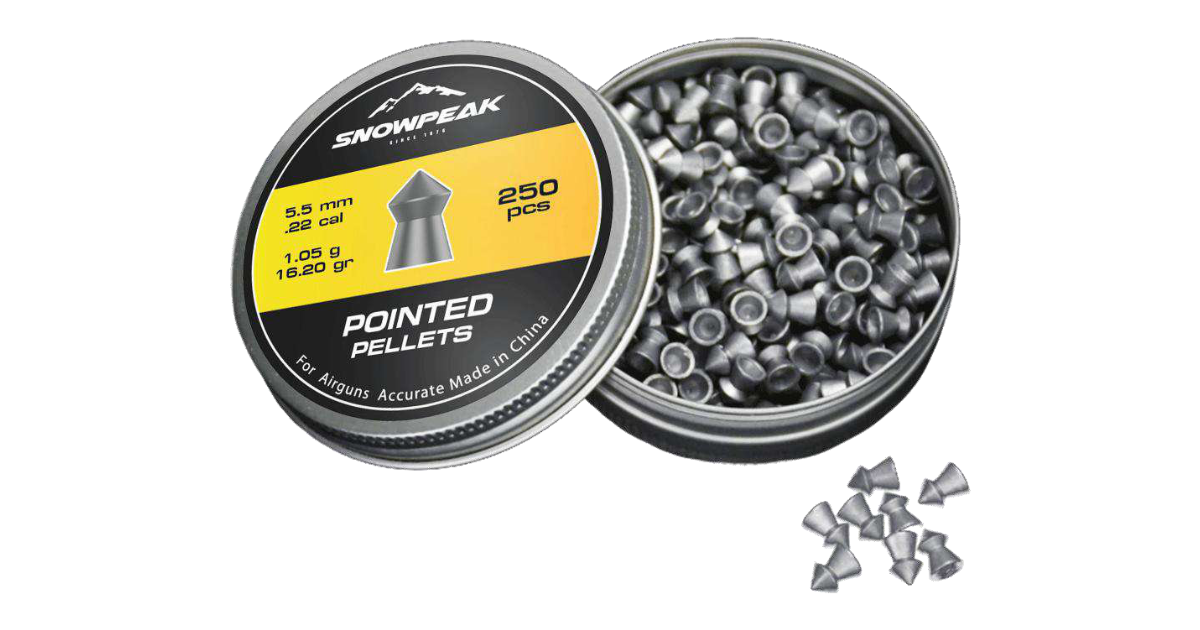 Snowpeak Pointed Pellet – 250pcs (5.5mm)