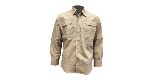Beige 5:11 Long Sleeve Shirt