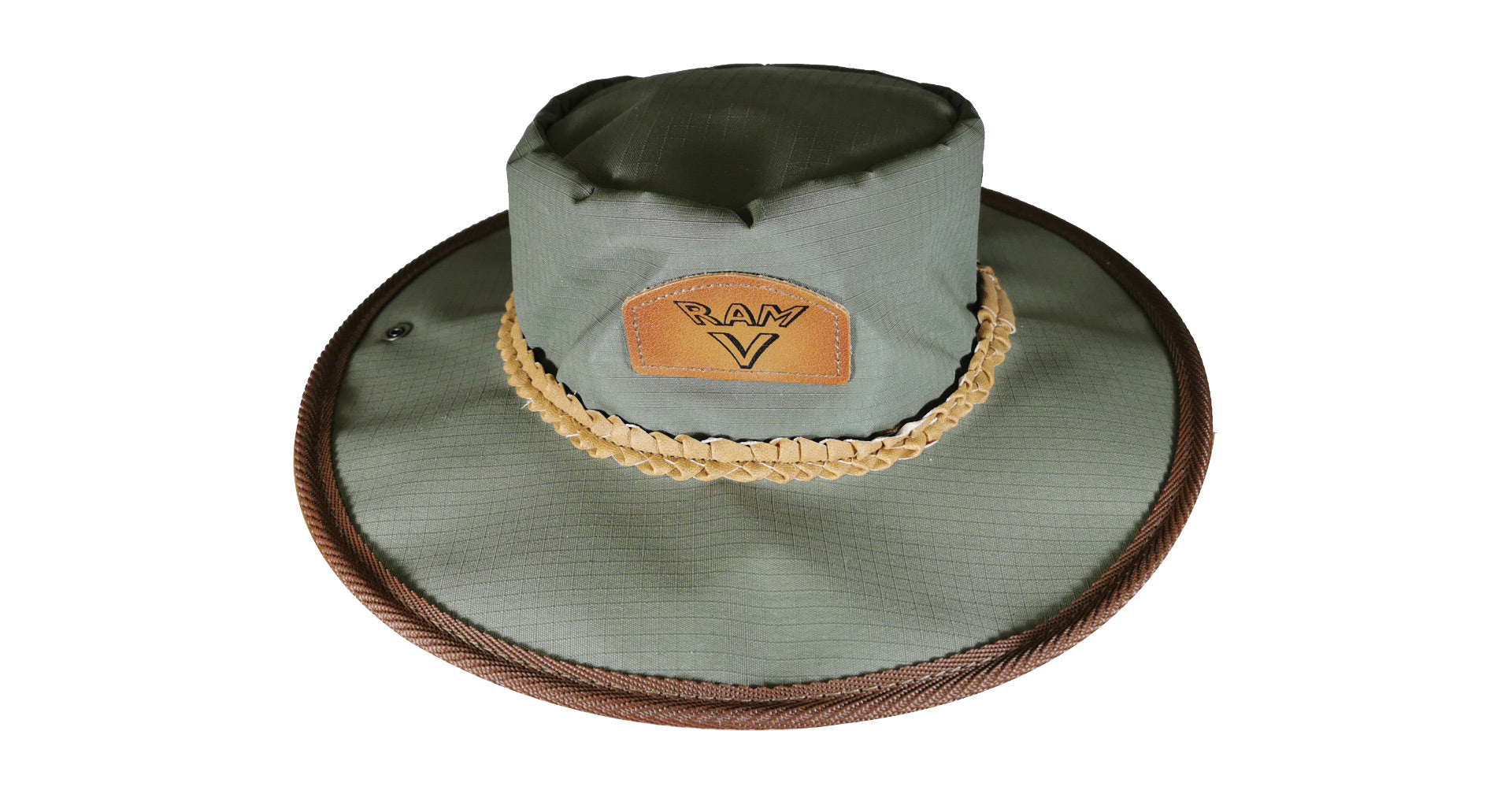 Olive Green Canvas Bush Hat - NEW