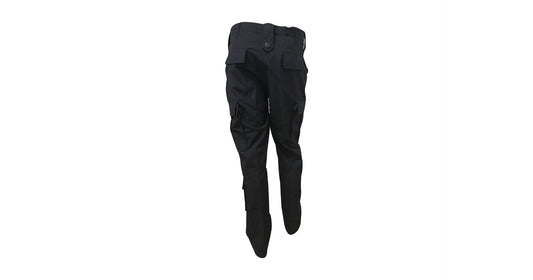 plain-black-combat-trouser image 1