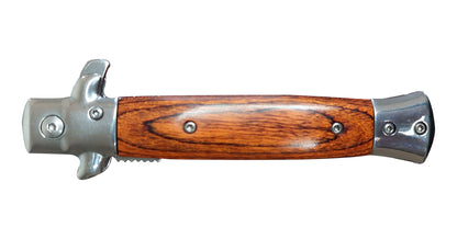 wood-chrome-finish-knife-new image 1