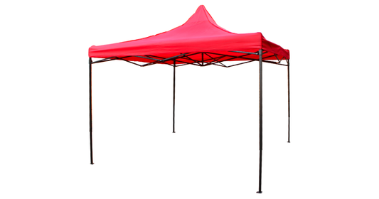 Red Nylon Gazebo 3x3m
